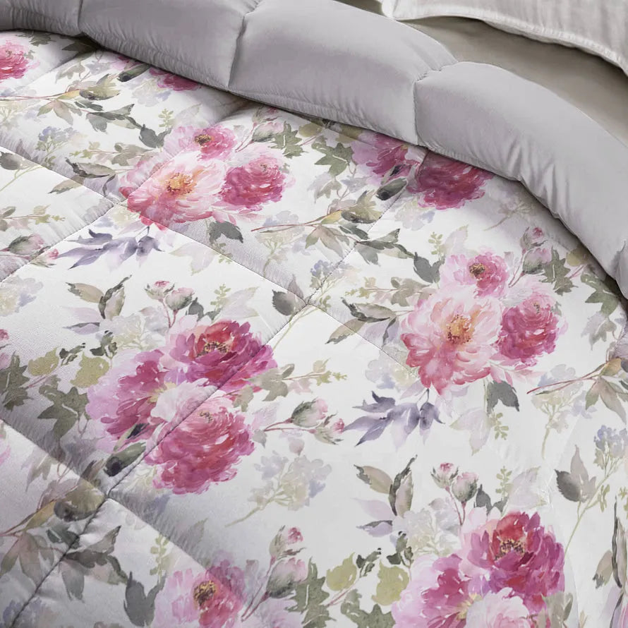 Trapunta matrimoniale elite canazei Daunex fantasia floreale - Home Loves