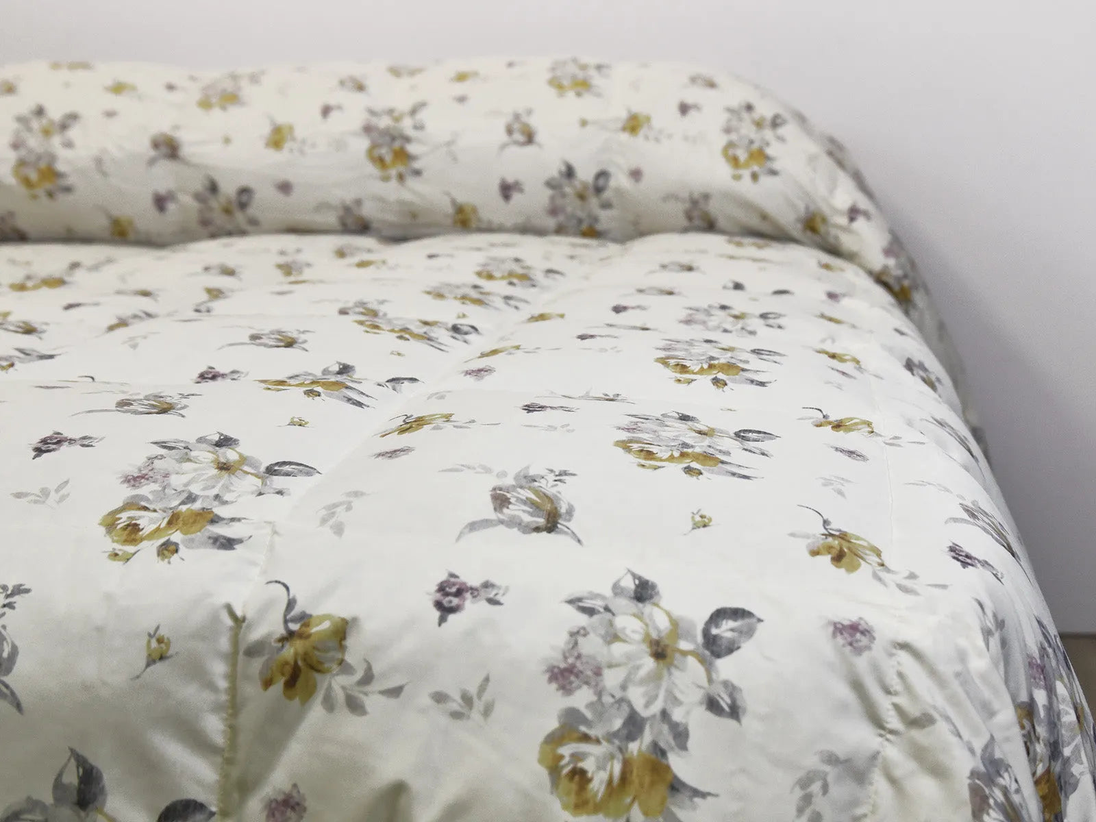 Trapunta in piumino d'oca matrimoniale Daunex elite sestriere fantasia floreale - Home Loves