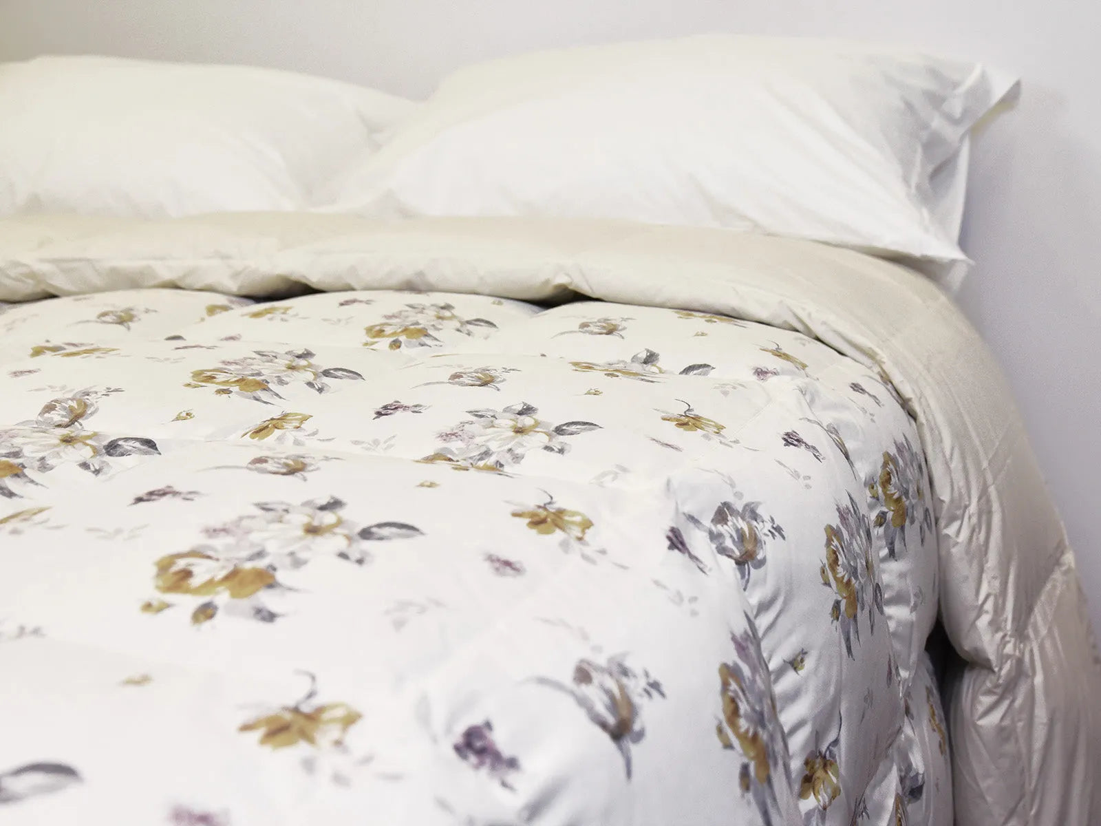 Trapunta in piumino d'oca matrimoniale Daunex elite sestriere fantasia floreale - Home Loves