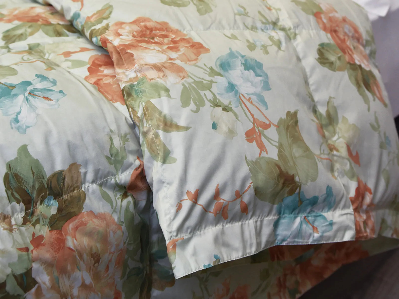 Trapunta in piumino d'oca matrimoniale Daunex elite sestriere fantasia floreale - Home Loves