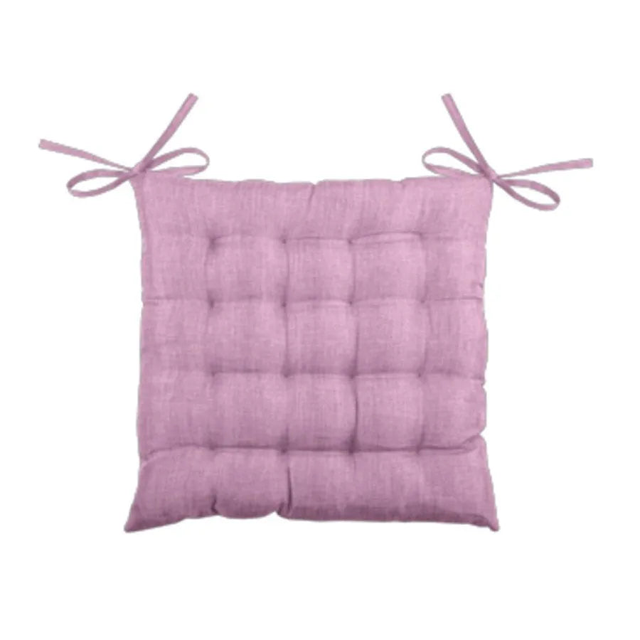 Cuscino per sedia con i laccetti, bea colore lilla 16-punti - Home Loves