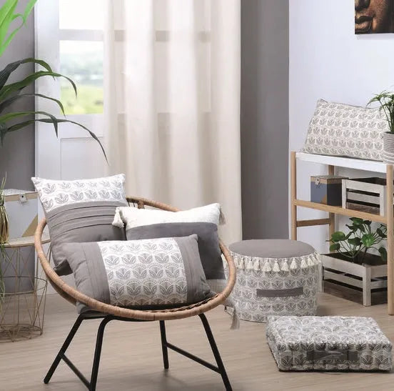 Cuscino arredo izumi sfoderabile colore grigio - Home Loves