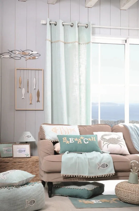 Cuscino arredo nausicca sfoderabile colore cielo - Home Loves