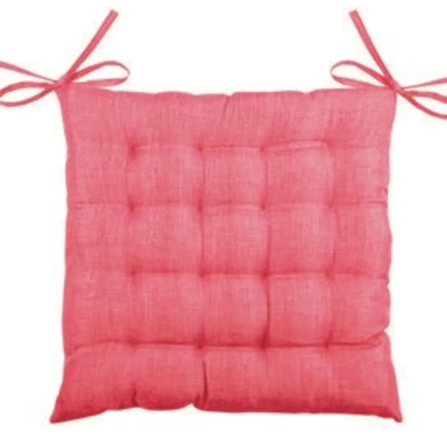 Cuscino per sedia con i laccetti, colore corallo 16-punti - Home Loves