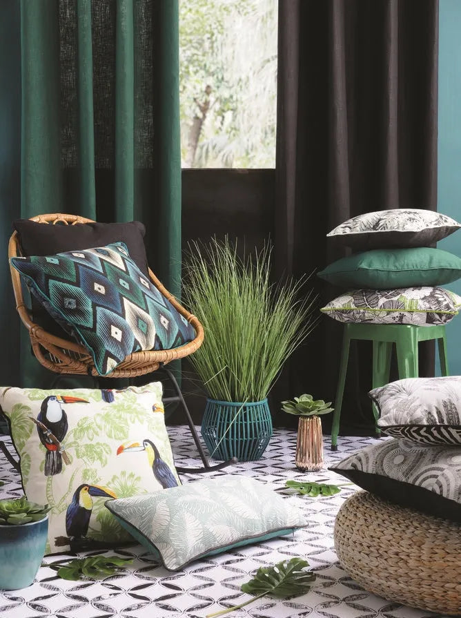 Cuscino arredo sfoderabile colore bianco-nero - Home Loves