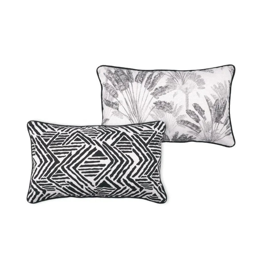 Cuscino arredo sfoderabile colore bianco-nero - Home Loves