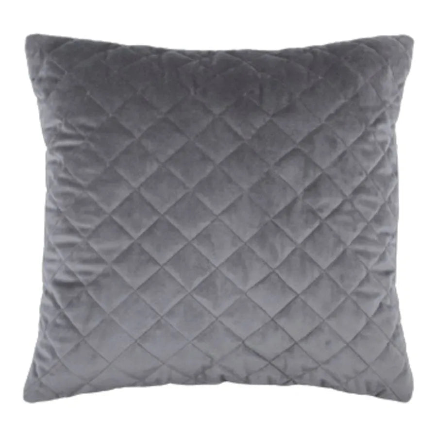 Cuscino arredo danae sfoderabile in velluto colore antracite - Home Loves