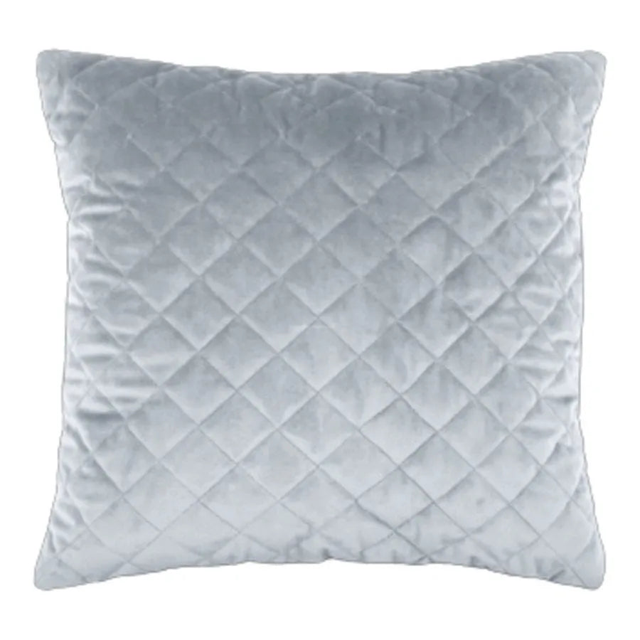 Cuscino arredo danae sfoderabile in velluto colore grigio-perla - Home Loves
