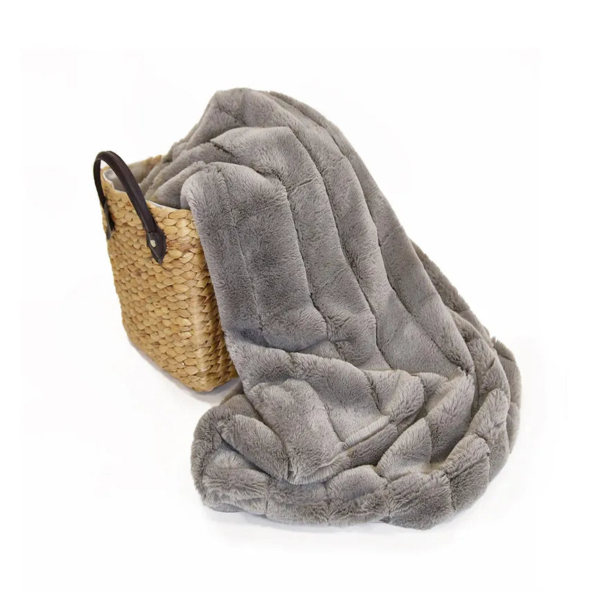 Coperta eco fur Daunex tinta unita - Home Loves