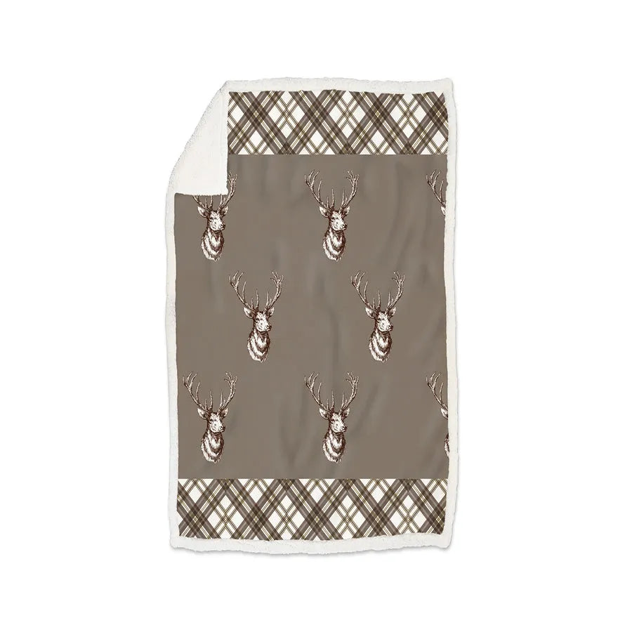 Plaid morbidotto stampato Daunex misura 130 x 160 cm trofeo - Home Loves