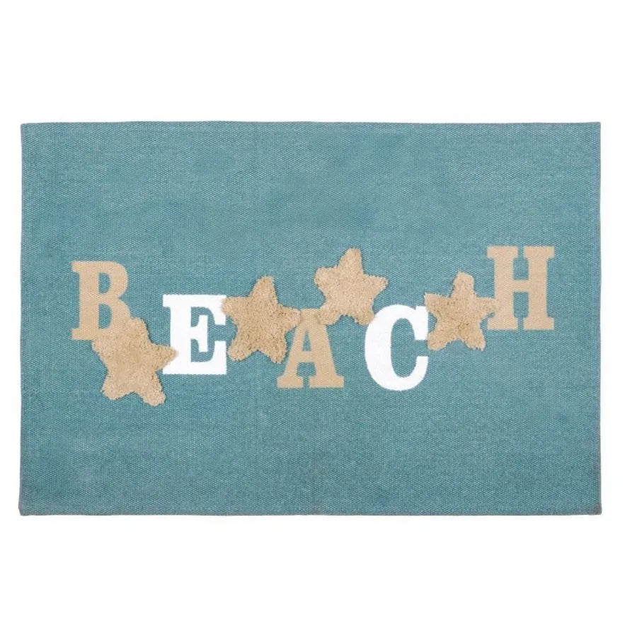 Tappetino nausicaa misura 60 x 90 cm colore verde-acqua - Home Loves