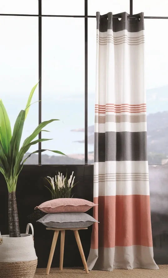 Tenda cabourg oscurante multicolore, 140×260 anelli fissi - Home Loves
