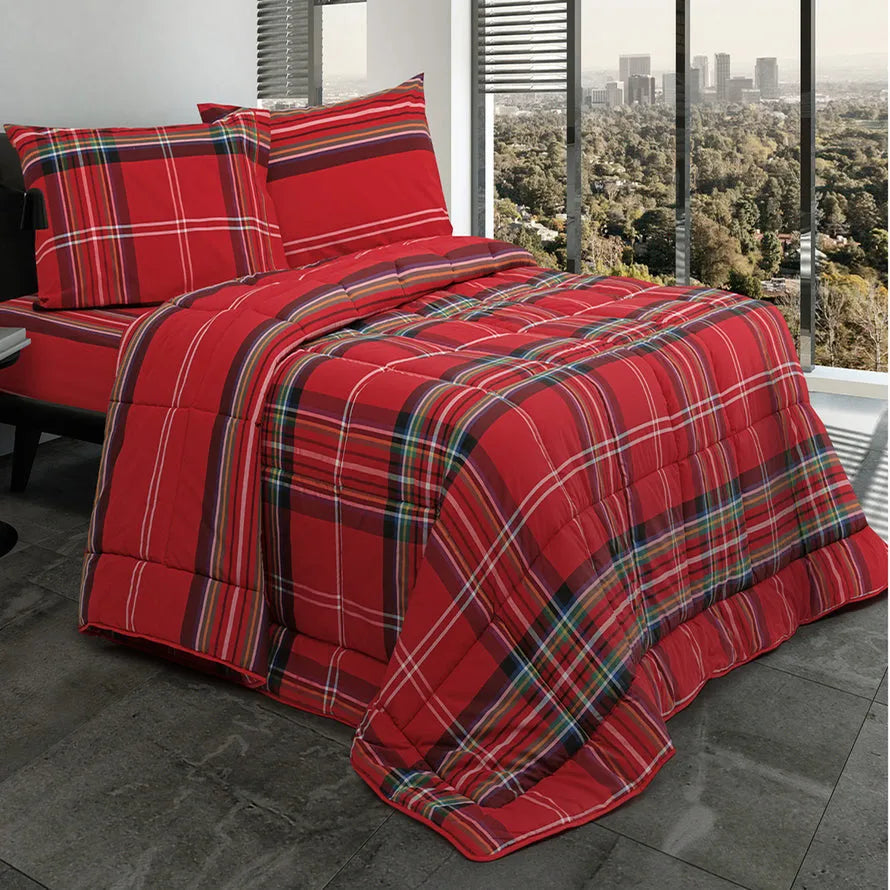 Trapunta in puro cotone percalle tinto in filo Daunex windsor - Home Loves