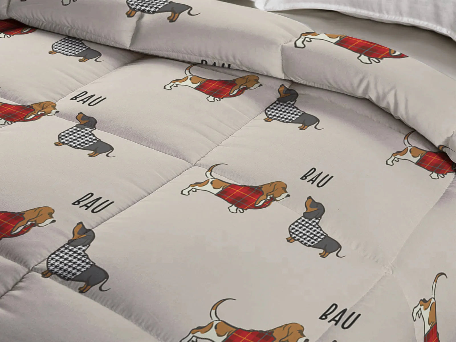 Trapunta invernale in microfibra bau Daunex - Home Loves