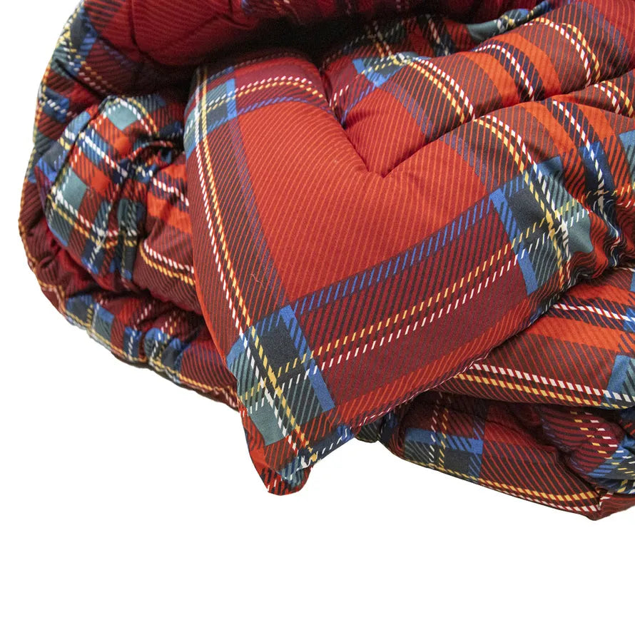 Trapunta invernale tartan Daunex colore rosso - Home Loves