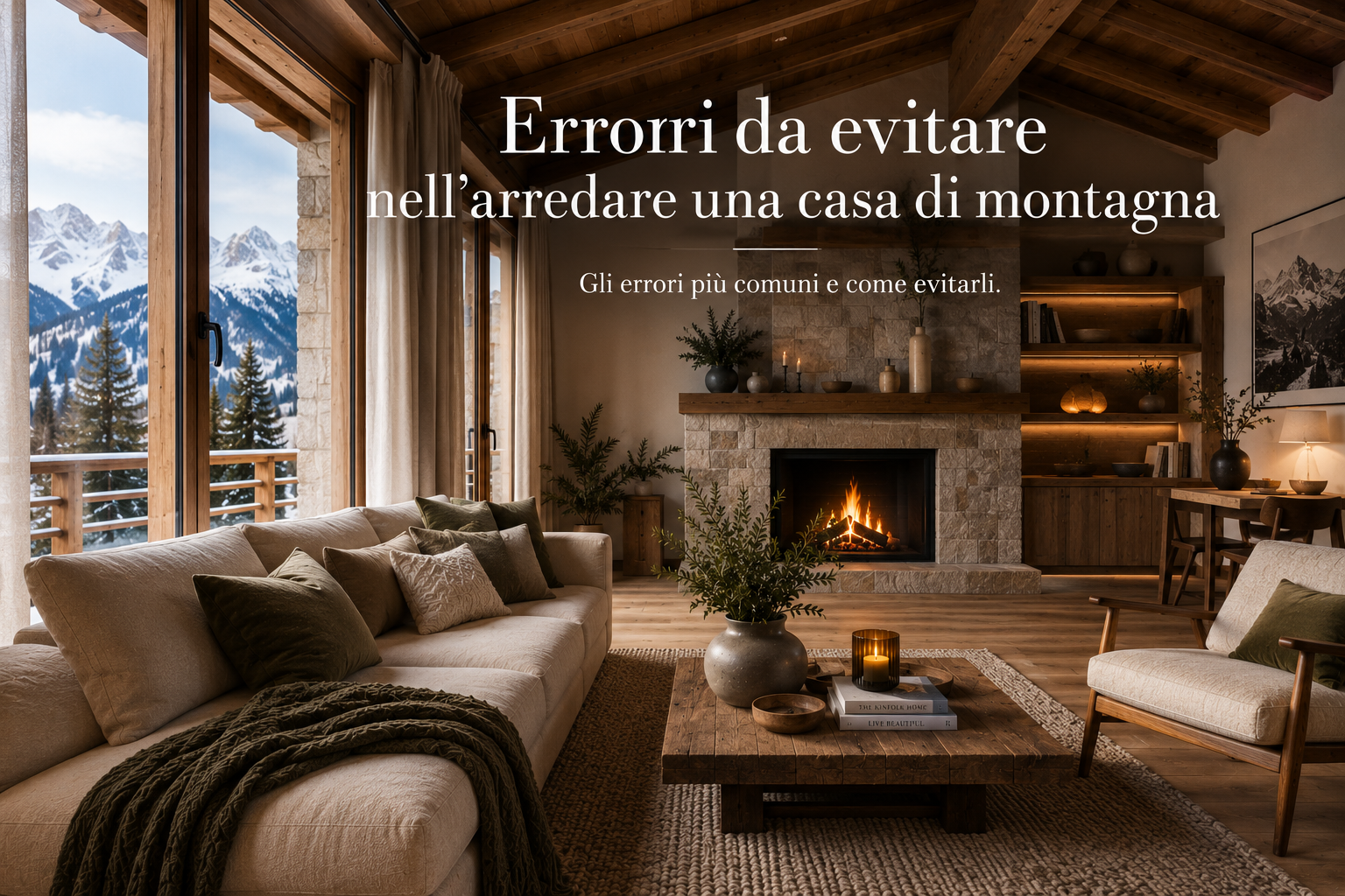 Errori da evitare nell'arredare una casa di montagna