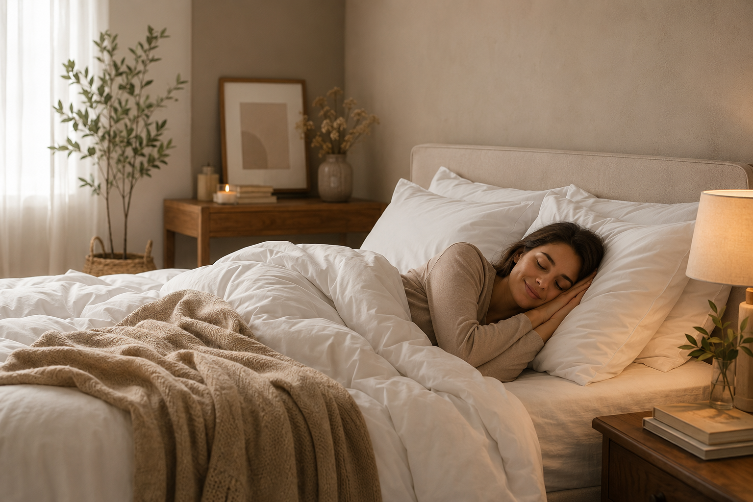 Camera da letto accogliente con piumino e biancheria di qualità per un riposo perfetto HomeLoves
