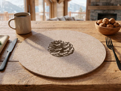 Sottopiatto Pigna in Feltro – Set da 6 Pezzi