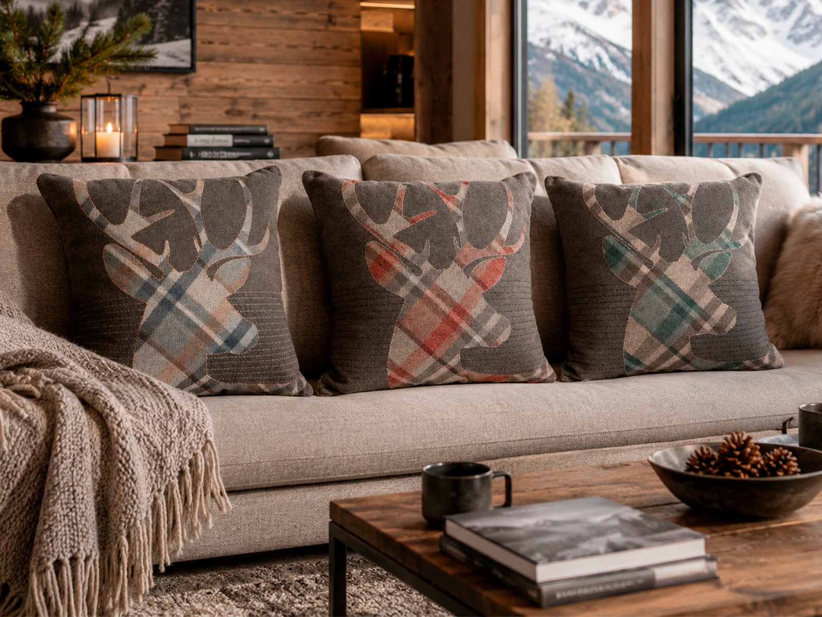 Cuscino cervo con interno, king