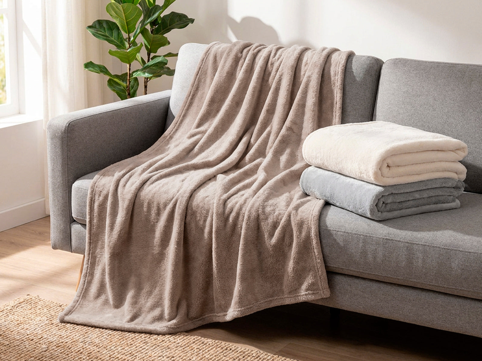 Plaid Prime Daunex in pile – Coperta morbida elegante per la casa
