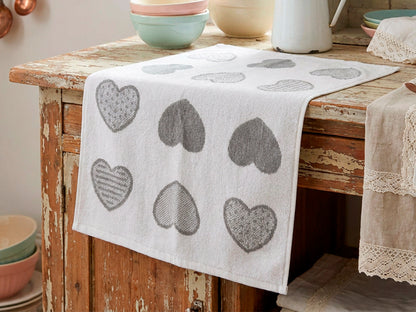 Strofinaccio in spugna love Daunex misura 50 x 70 cm