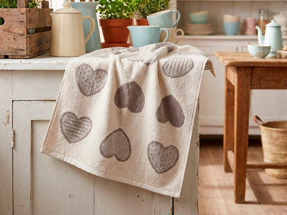 Strofinaccio in spugna love Daunex misura 50 x 70 cm