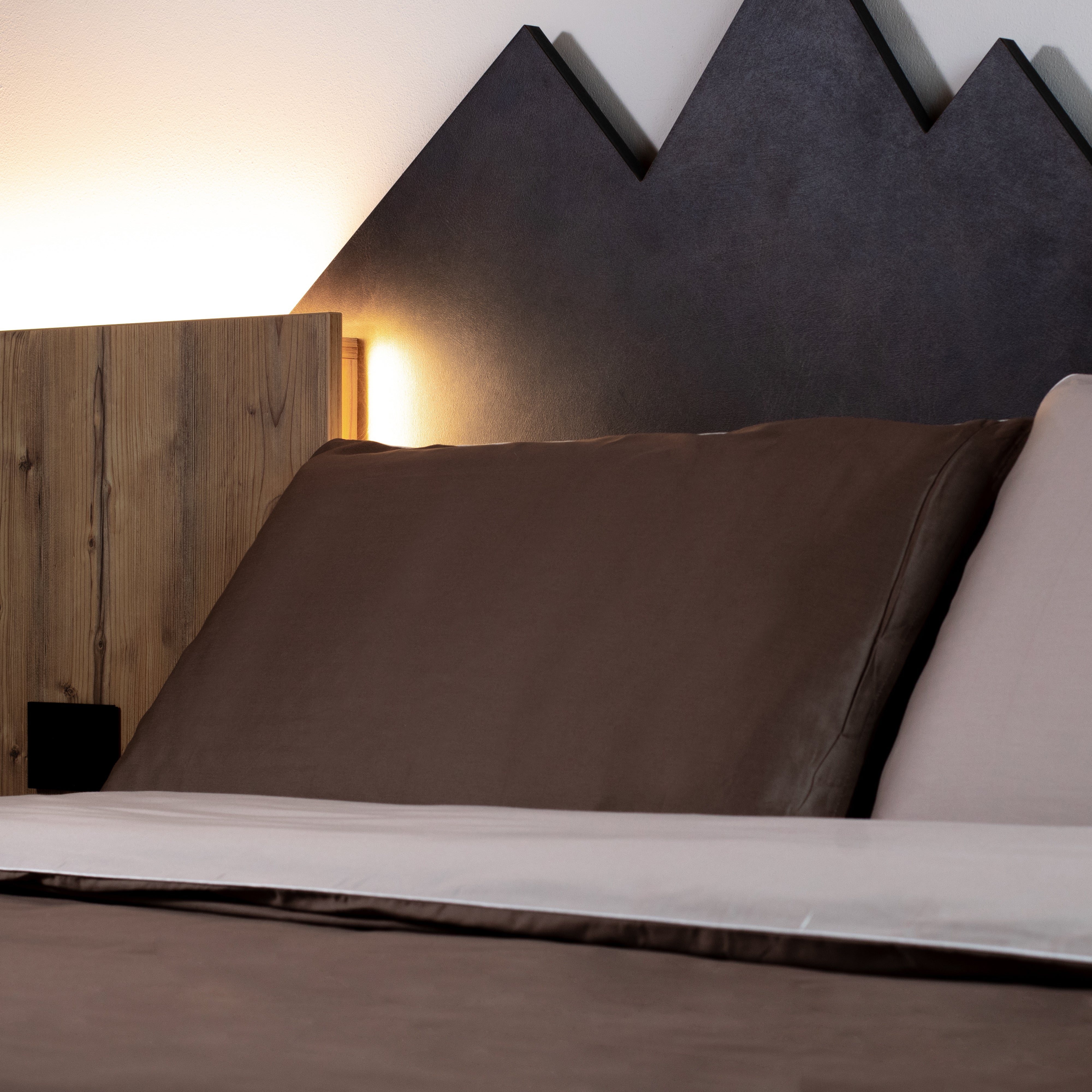 Doppelbett-Bettbezug-Set aus reinem Baumwollsatin, Satin-Finesse