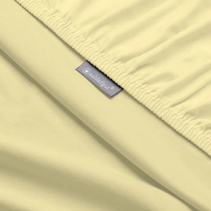 Lenzuolo da sotto basic jersey no stiro schlafgut tinta unita, 15001 - Home Loves