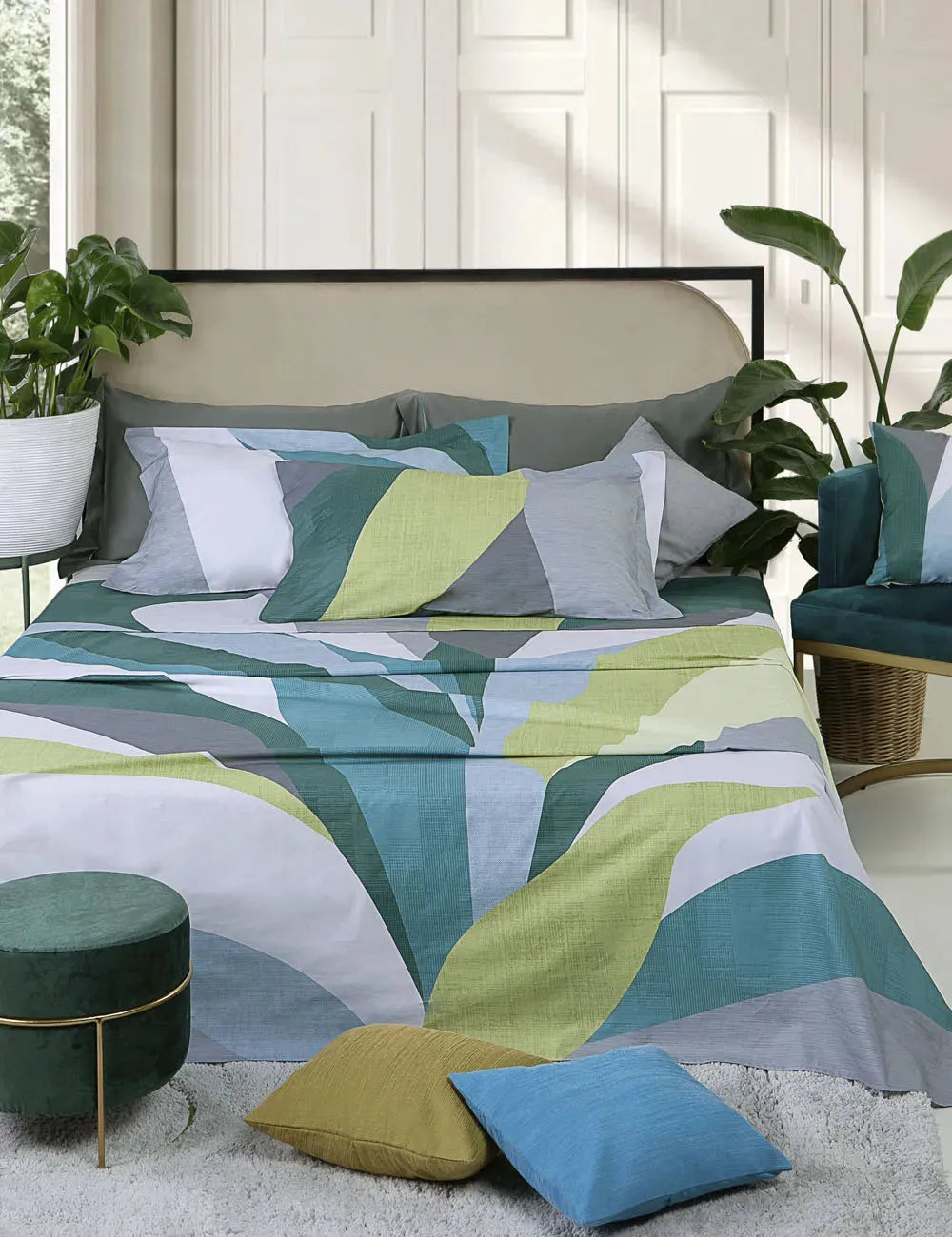 Completo lenzuola matrimoniale, Ventisei multicolore - Home Loves