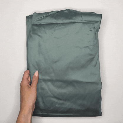 Lenzuolo sotto in raso di puro cotone tinta unita, elegance satin