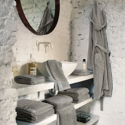 Coppia asciugamani in spugna di cotone tinta unita, Coccola - Home Loves