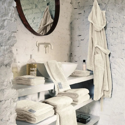 Coppia asciugamani in spugna di cotone tinta unita, Coccola - Home Loves