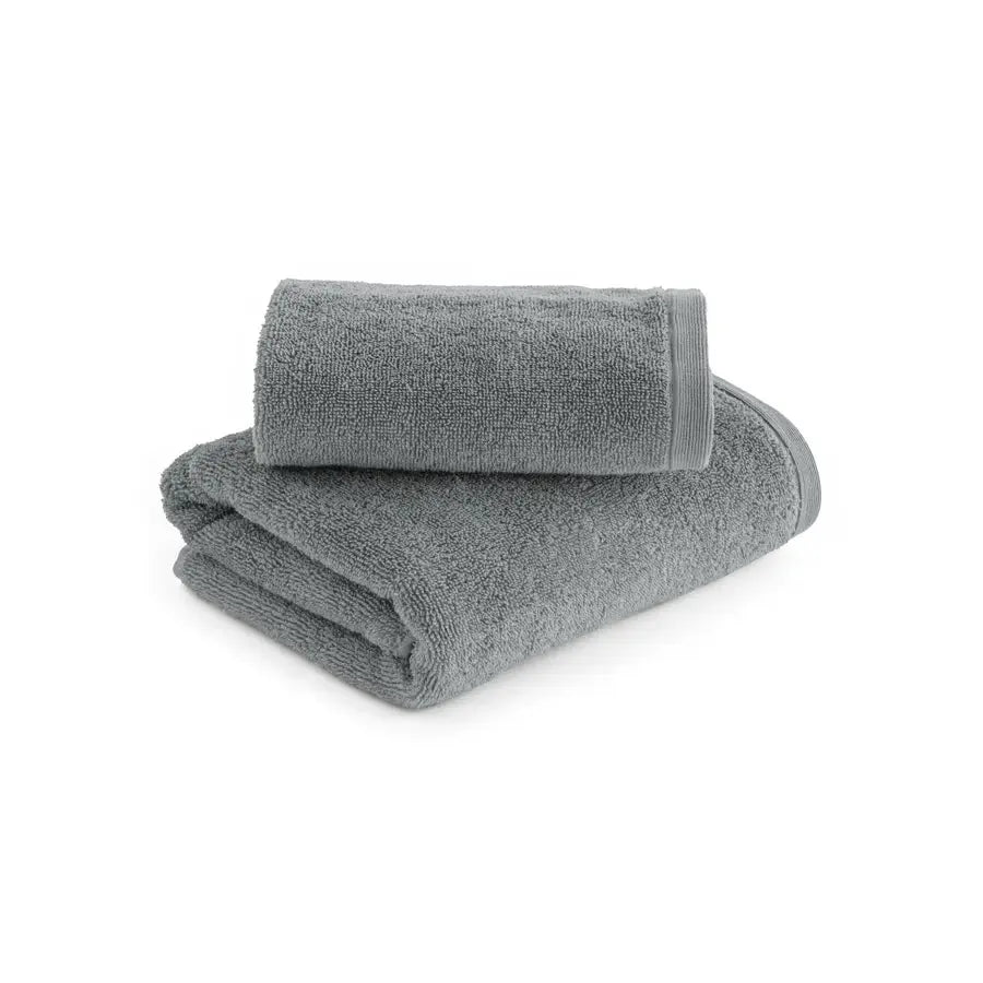 Asciugamano Pura - Spugna di Cotone Puro coppia colore grigio