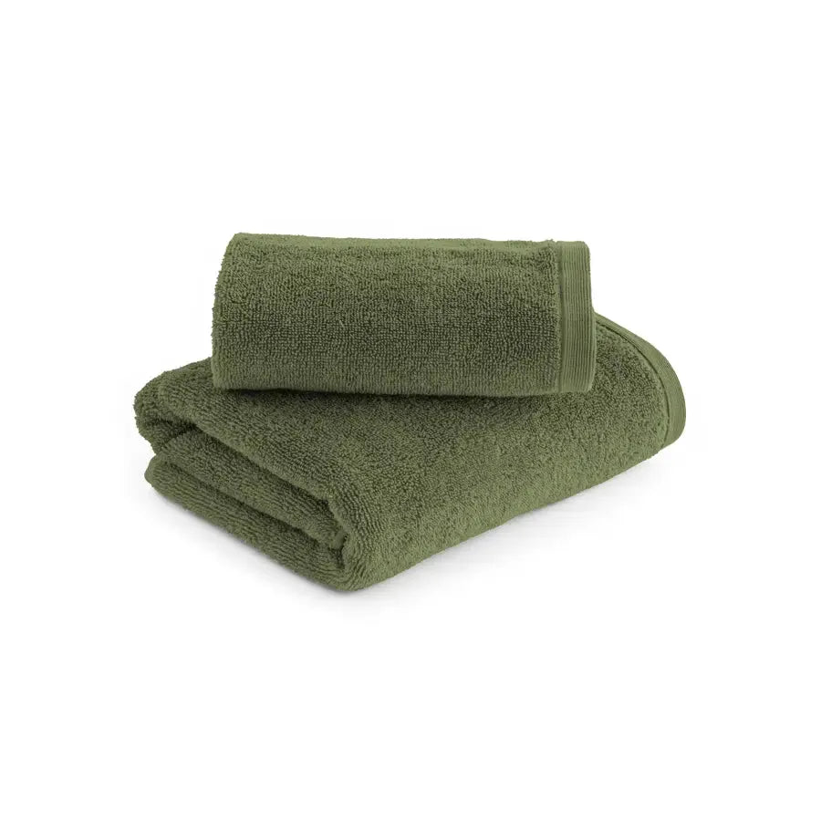 Asciugamano Pura - Spugna di Cotone Puro coppia colore verde