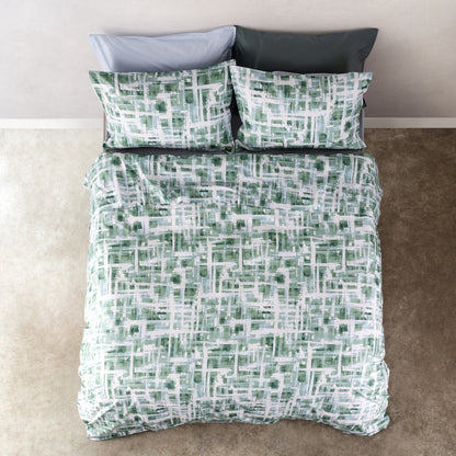 Completo Lenzuola Armonia colore verde ambientata