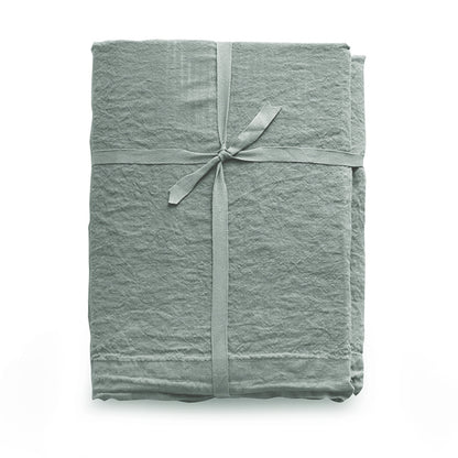 Completo Lenzuola in Lino Loft 49 colore azzurro polvere