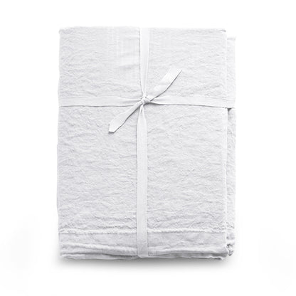 Completo Lenzuola in Lino Loft 49 colore bianco