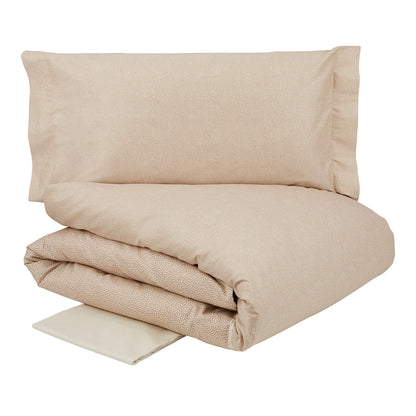 Completo copripiumino Century Borbonese colore cammello