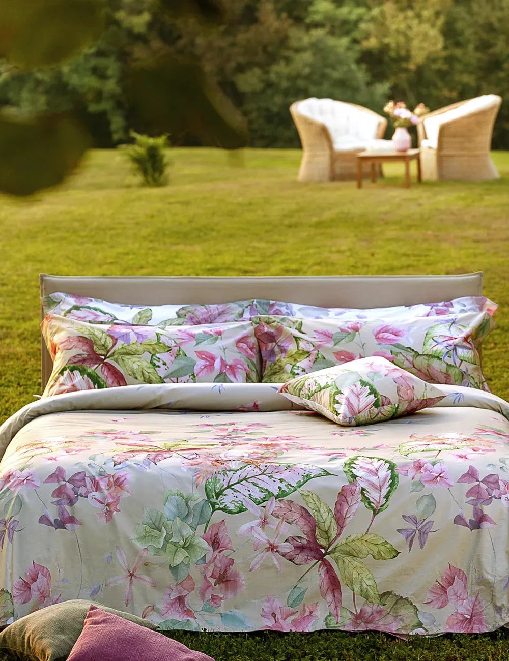 Completo copripiumino matrimoniale sentosa letto