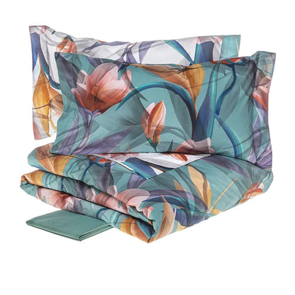 Completo copripiumino matrimoniale, Talea multicolore - Home Loves