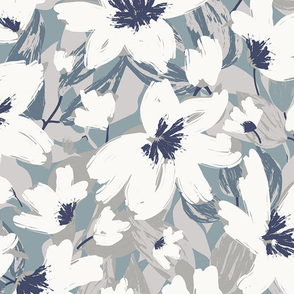 Completo lenzuola Althea dettaglio disegno colore metal blue