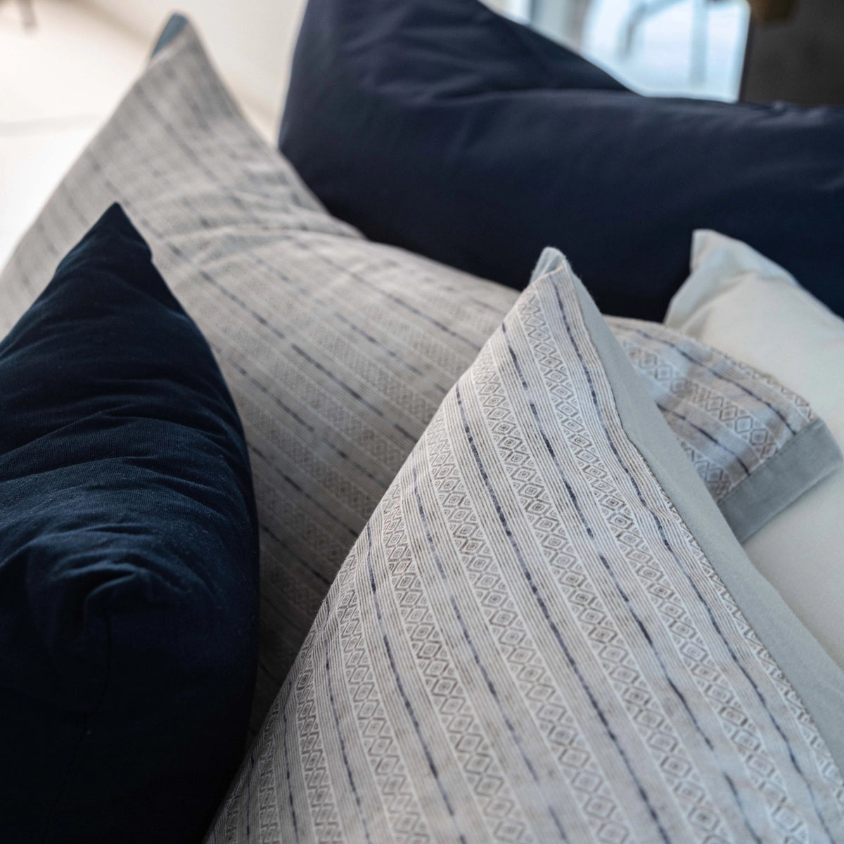 Completo lenzuola in Caldo Cotone Flanella Premium Double-Face dettaglio federe