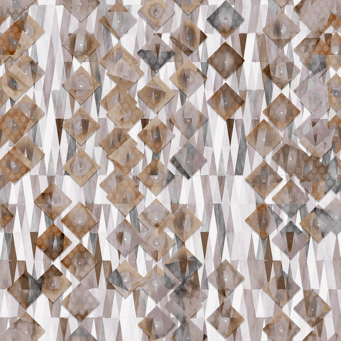 Completo lenzuola in Flanella Geometrico dettaglio fantasia colore zenzero