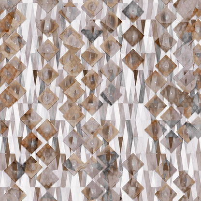 Completo lenzuola in Flanella Geometrico dettaglio fantasia colore zenzero
