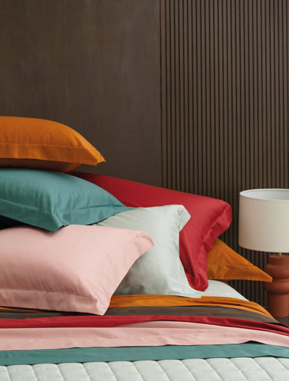 Completo lenzuola in raso di puro cotone Botticelli, dondi home - Home Loves