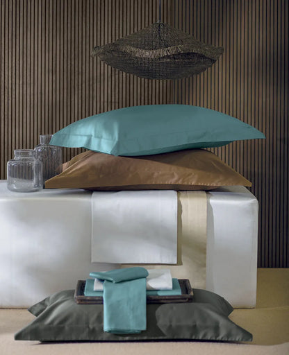 Completo lenzuola in raso di puro cotone Botticelli, dondi home - Home Loves