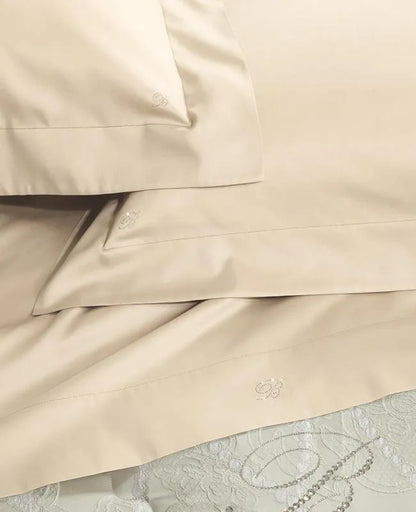 Completo lenzuola in raso di puro cotone Lory, blumarine - Home Loves