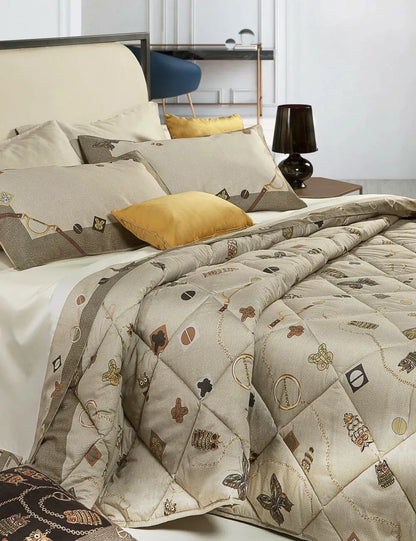 Completo lenzuola matrimoniale Iconic Borbonese - Home Loves