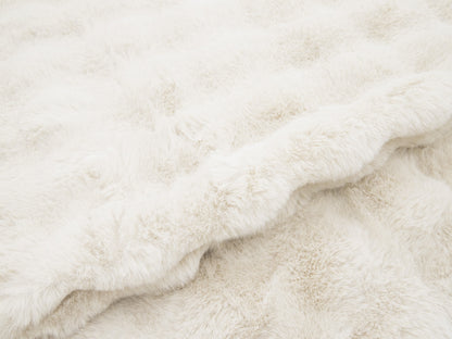 Coperta Prestige colore naturale dettaglio tessuto