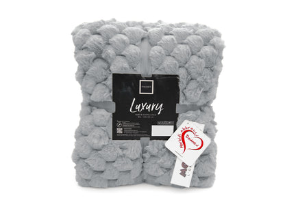 Coperta luxury colore grigio